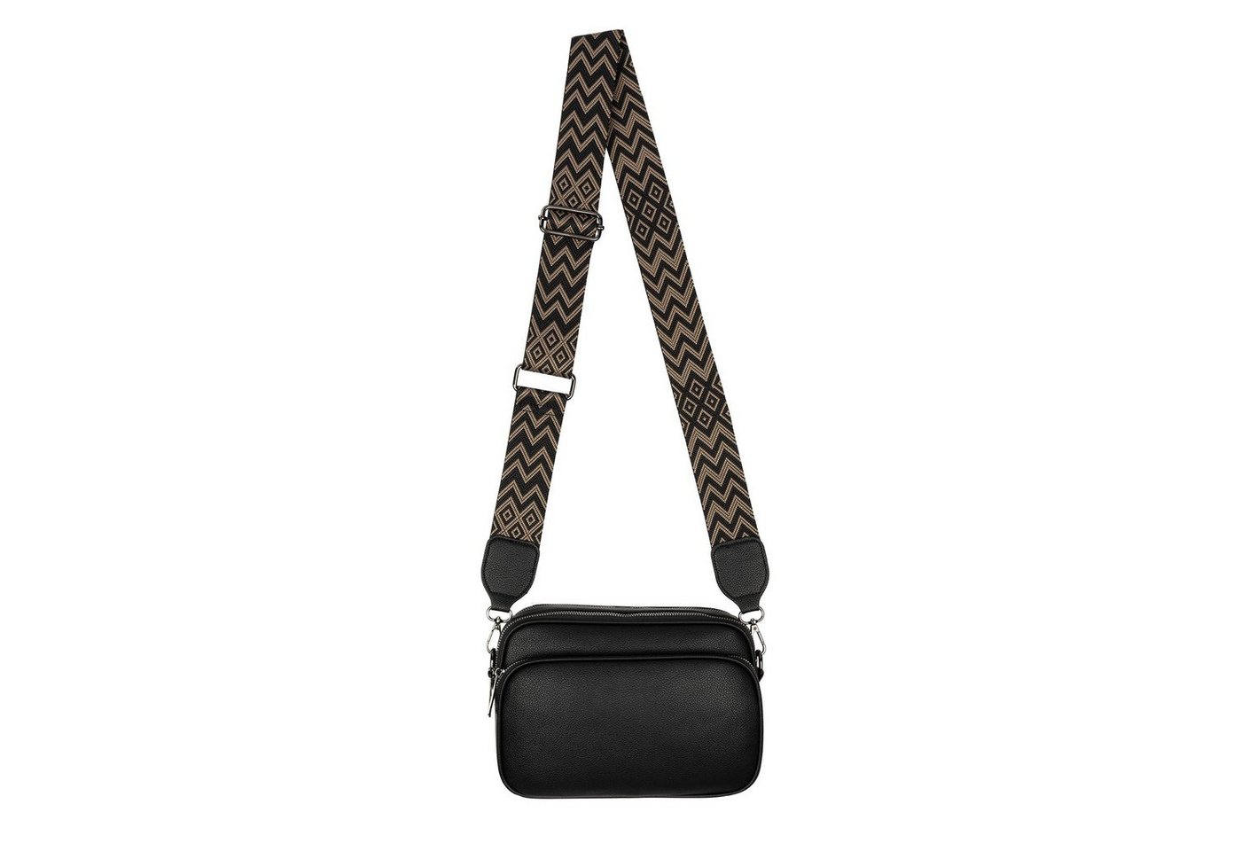 EAAKIE Gürteltasche Bauchtasche Umhängetasche Crossbody-Bag Hüfttasche Kunstleder Italy-D, als Schultertasche, CrossOver, Umhängetasche tragbar von EAAKIE