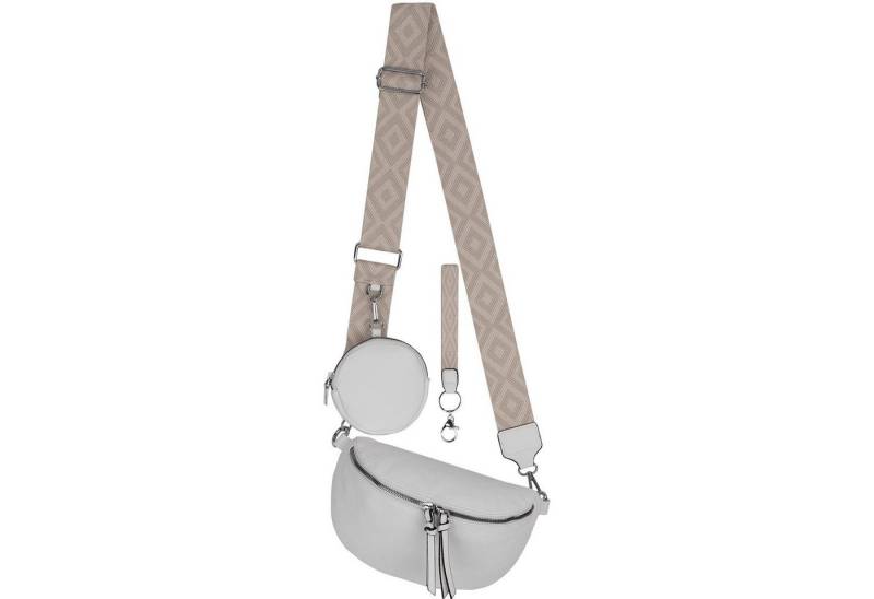 EAAKIE Gürteltasche Bauchtasche Umhängetasche Crossbody-Bag Kunstleder Italy-Design, als Schultertasche, CrossOver, Umhängetasche tragbar von EAAKIE