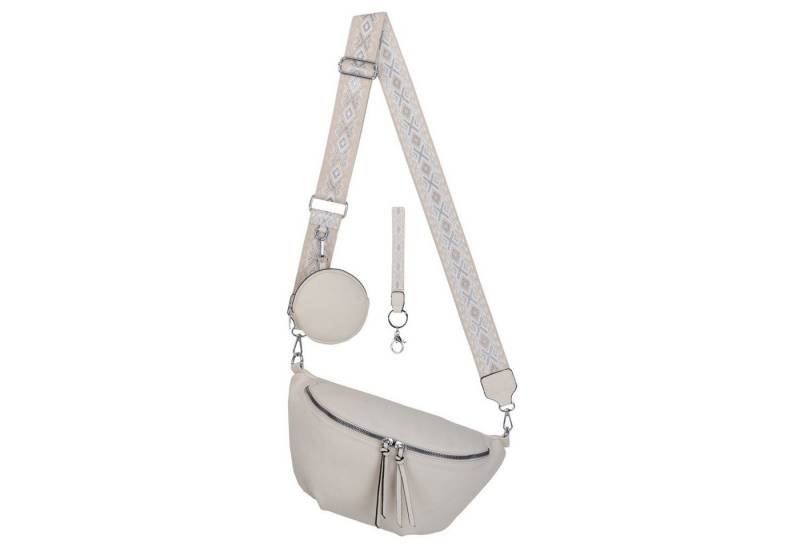 EAAKIE Gürteltasche Bauchtasche Umhängetasche Crossbody-Bag Kunstleder Italy-Design, als Schultertasche, CrossOver, Umhängetasche tragbar von EAAKIE