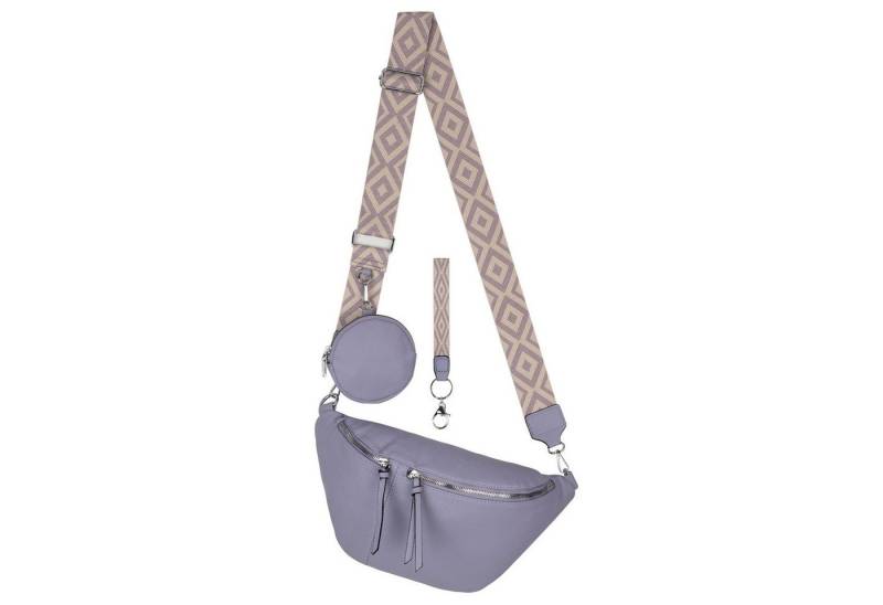 EAAKIE Gürteltasche Bauchtasche Umhängetasche Crossbody-Bag Kunstleder Italy-Design, als Schultertasche, CrossOver, Umhängetasche tragbar von EAAKIE