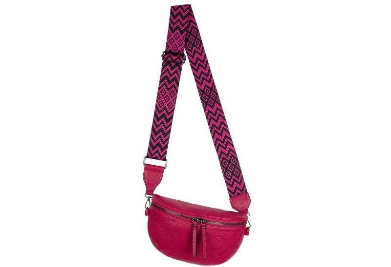 EAAKIE Gürteltasche Bauchtasche Umhängetasche Crossbody-Bag Kunstleder Italy-Design, als Schultertasche, CrossOver, Umhängetasche tragbar von EAAKIE