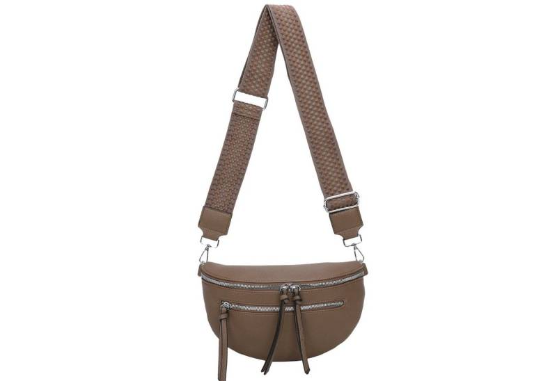 EAAKIE Gürteltasche Bauchtasche Umhängetasche Crossbody-Bag Kunstleder Italy-Design, als Schultertasche, CrossOver, Umhängetasche tragbar von EAAKIE