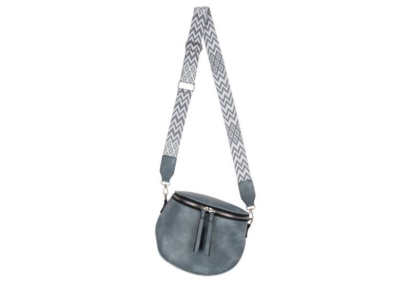 EAAKIE Gürteltasche Bauchtasche Umhängetasche Crossbody-Bag Kunstleder Italy-Design, als Schultertasche, CrossOver, Umhängetasche tragbar von EAAKIE
