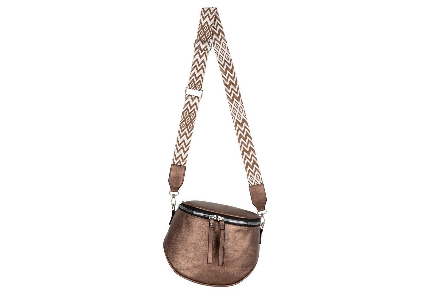 EAAKIE Gürteltasche Bauchtasche Umhängetasche Crossbody-Bag Hüfttasche Kunstleder Italy-De, als Schultertasche, CrossOver, Umhängetasche tragbar von EAAKIE