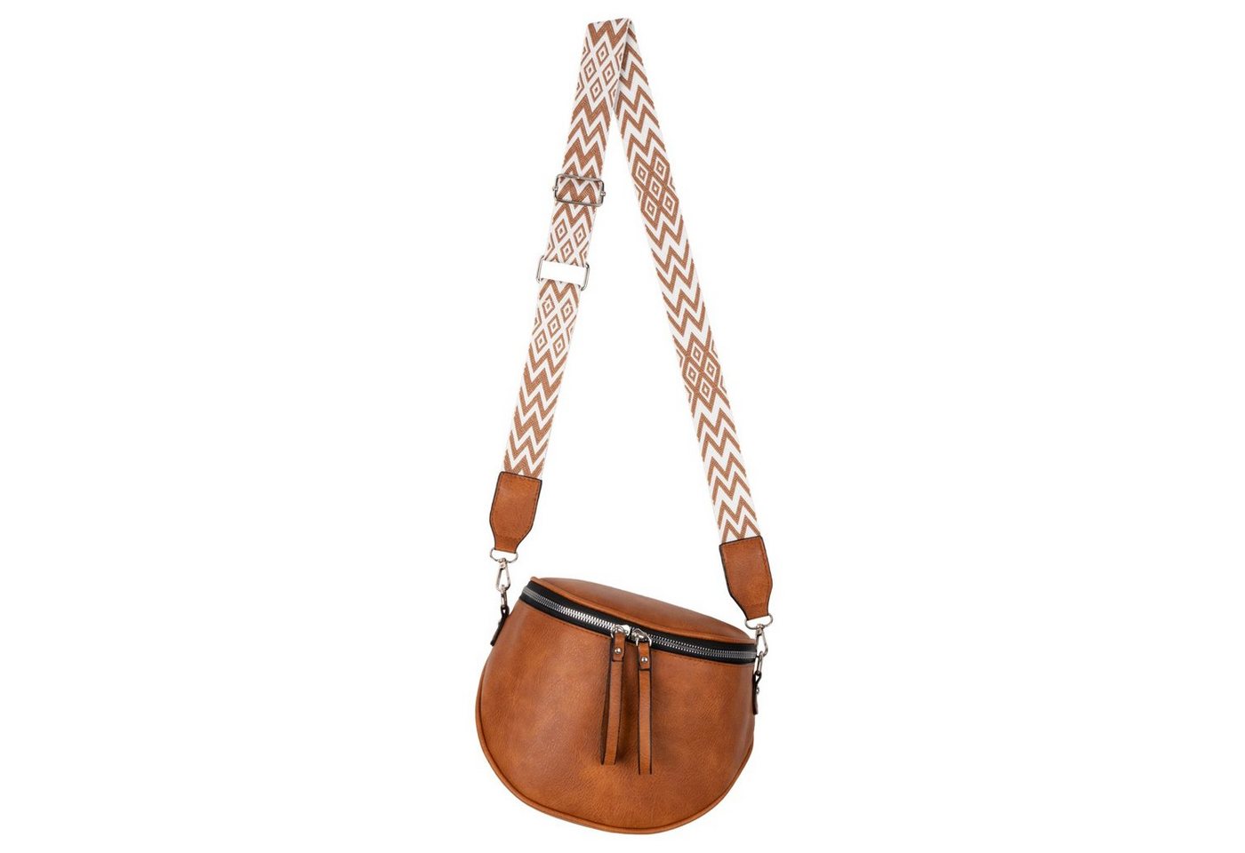 EAAKIE Gürteltasche Bauchtasche Umhängetasche Crossbody-Bag Hüfttasche Kunstleder Italy-De, als Schultertasche, CrossOver, Umhängetasche tragbar von EAAKIE