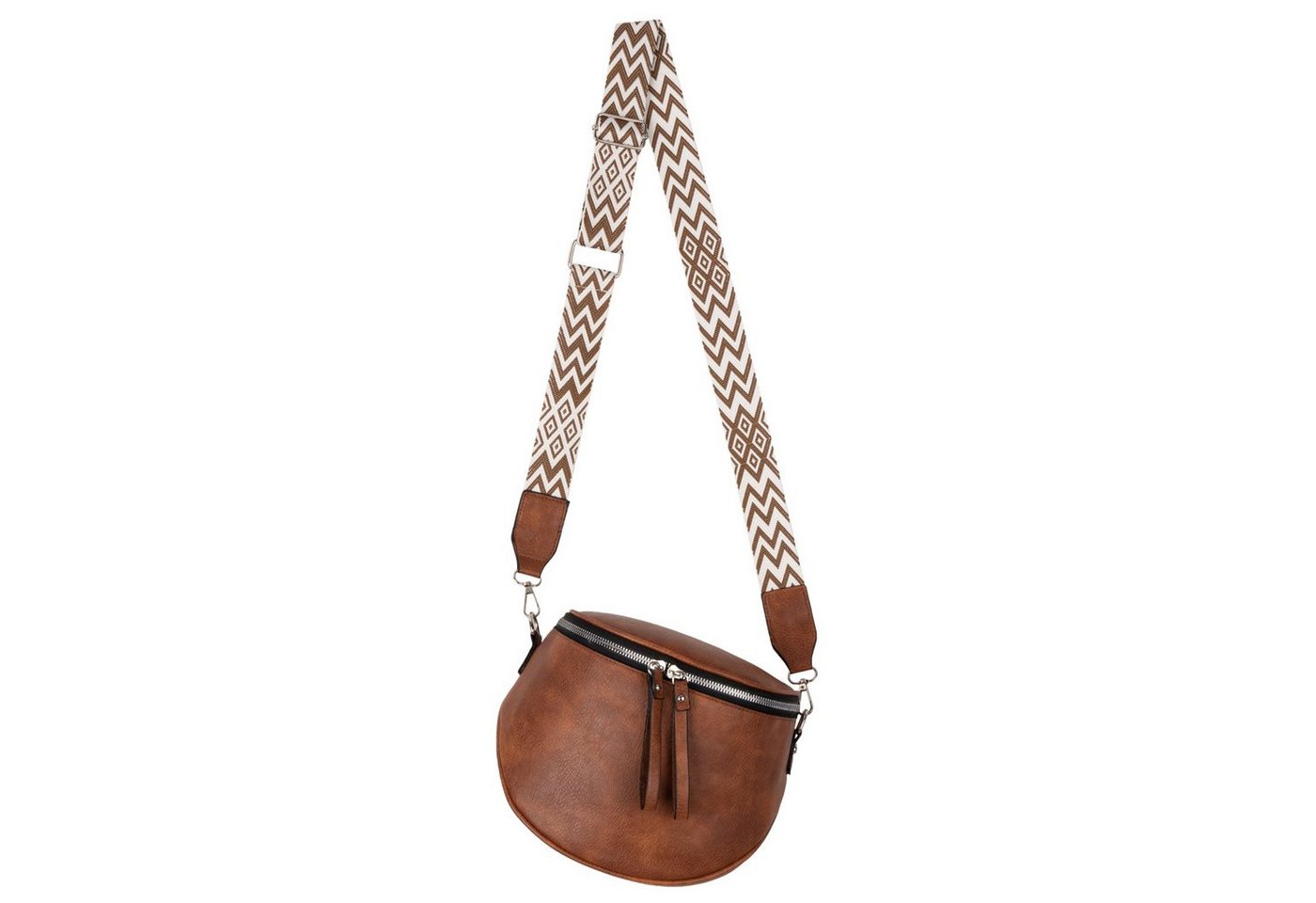 EAAKIE Gürteltasche Bauchtasche Umhängetasche Crossbody-Bag Hüfttasche Kunstleder Italy-De, als Schultertasche, CrossOver, Umhängetasche tragbar von EAAKIE