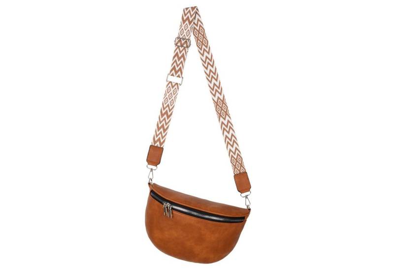 EAAKIE Gürteltasche Bauchtasche Umhängetasche Crossbody-Bag Kunstleder Italy-Design, als Schultertasche, CrossOver, Umhängetasche tragbar von EAAKIE