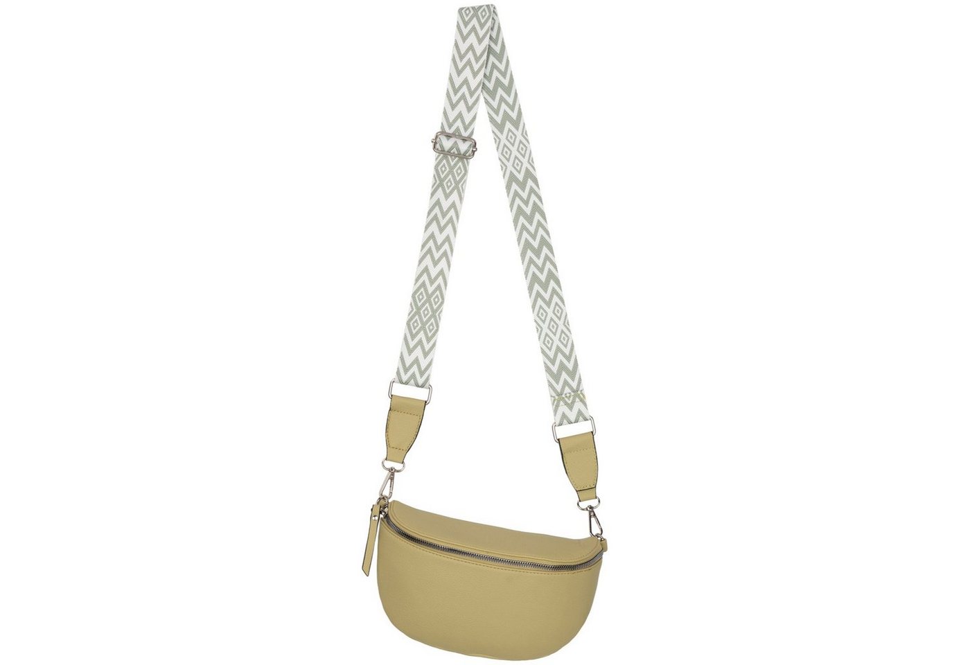 EAAKIE Gürteltasche Bauchtasche Umhängetasche Crossbody-Bag Kunstleder Italy-Design, als Schultertasche, CrossOver, Umhängetasche tragbar von EAAKIE