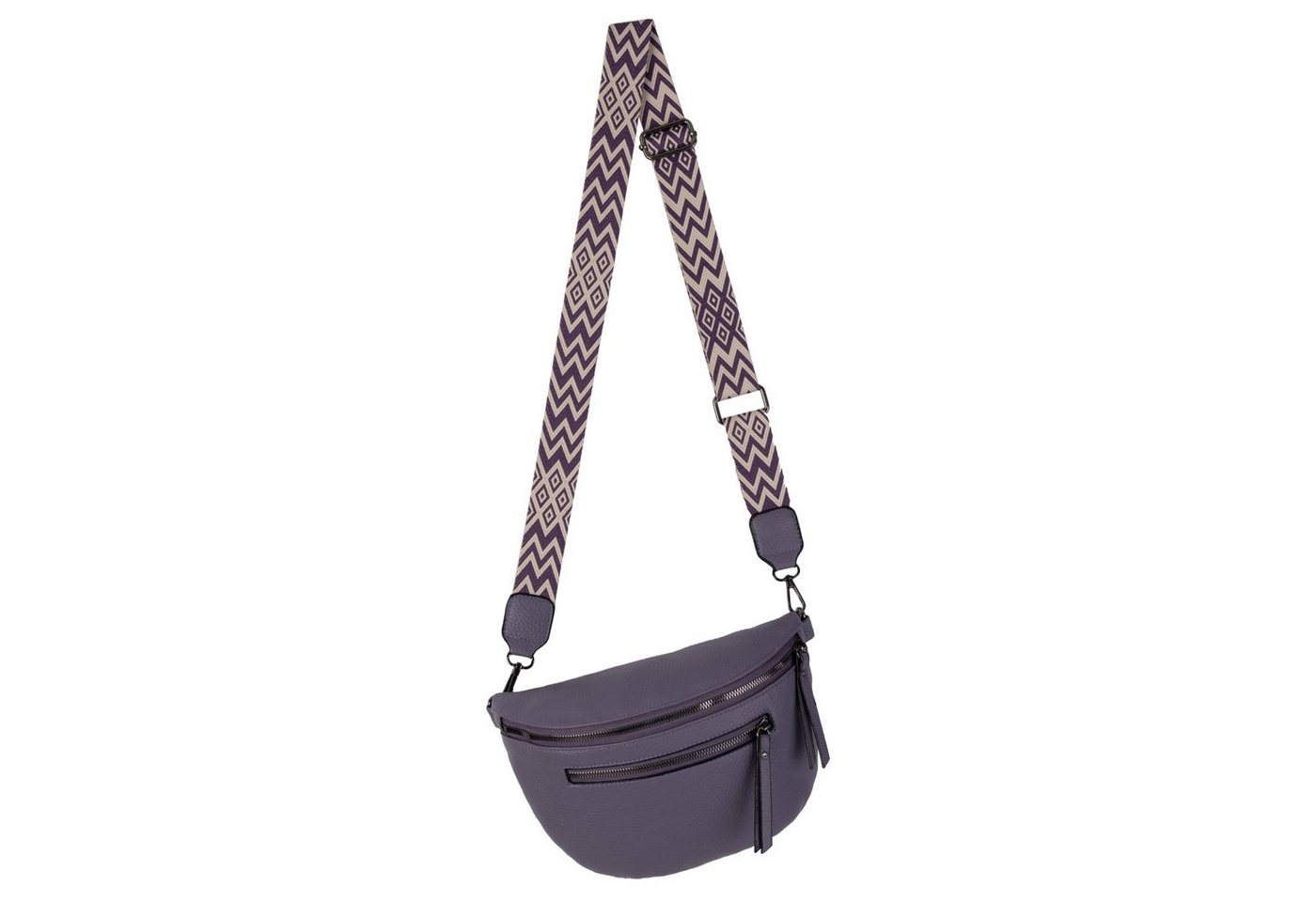 EAAKIE Gürteltasche Bauchtasche Umhängetasche Crossbody-Bag Hüfttasche Kunstleder Italy-De, als Schultertasche, CrossOver, Umhängetasche tragbar von EAAKIE