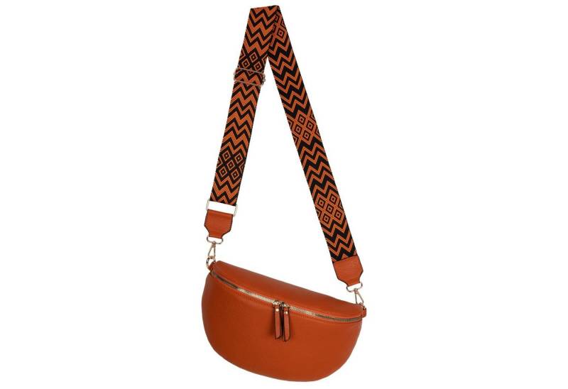 EAAKIE Gürteltasche Bauchtasche Umhängetasche Crossbody-Bag Kunstleder Italy-Design, als Schultertasche, CrossOver, Umhängetasche tragbar von EAAKIE