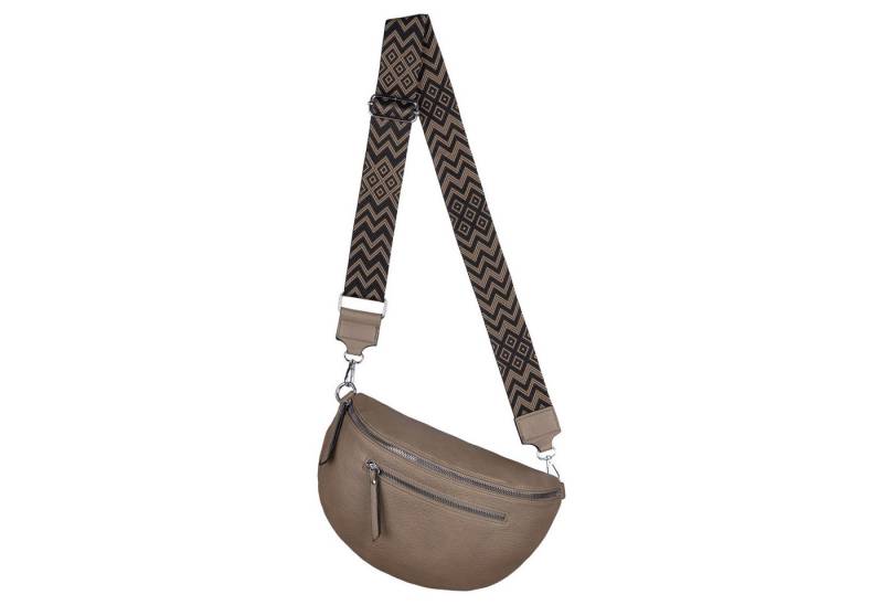 EAAKIE Gürteltasche Bauchtasche Umhängetasche Crossbody-Bag Kunstleder Italy-Design, als Schultertasche, CrossOver, Umhängetasche tragbar von EAAKIE