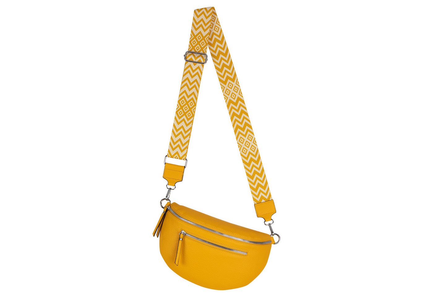 EAAKIE Gürteltasche Bauchtasche Umhängetasche Crossbody-Bag Kunstleder Italy-Design, als Schultertasche, CrossOver, Umhängetasche tragbar von EAAKIE