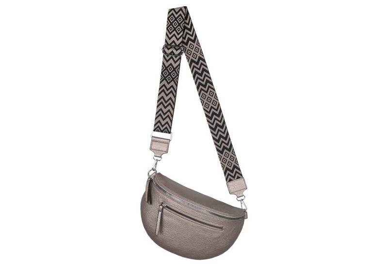 EAAKIE Gürteltasche Bauchtasche Umhängetasche Crossbody-Bag Kunstleder Italy-Design, als Schultertasche, CrossOver, Umhängetasche tragbar von EAAKIE