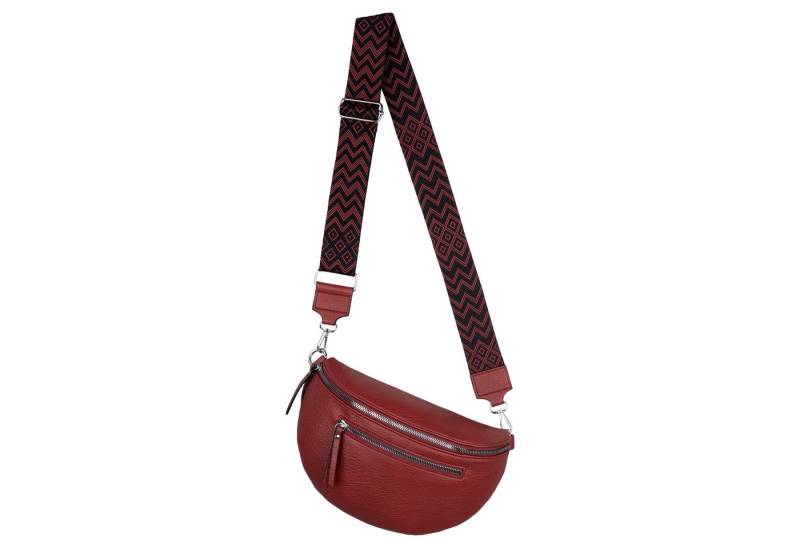 EAAKIE Gürteltasche Bauchtasche Umhängetasche Crossbody-Bag Kunstleder Italy-Design, als Schultertasche, CrossOver, Umhängetasche tragbar von EAAKIE