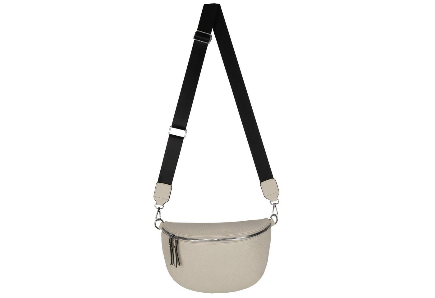 EAAKIE Gürteltasche Bauchtasche XL Umhängetasche Crossbody-Bag Hüfttasche Kunstleder Italy, als Schultertasche, CrossOver, Umhängetasche tragbar von EAAKIE
