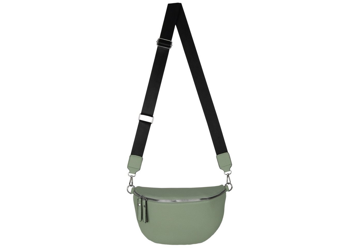EAAKIE Gürteltasche Bauchtasche XL Umhängetasche Crossbody-Bag Hüfttasche Kunstleder Italy, als Schultertasche, CrossOver, Umhängetasche tragbar von EAAKIE