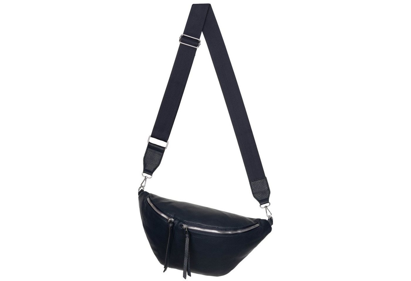 EAAKIE Gürteltasche Bauchtasche XL Umhängetasche Crossbody-Bag Hüfttasche Kunstleder Italy, als Schultertasche, CrossOver, Umhängetasche tragbar von EAAKIE