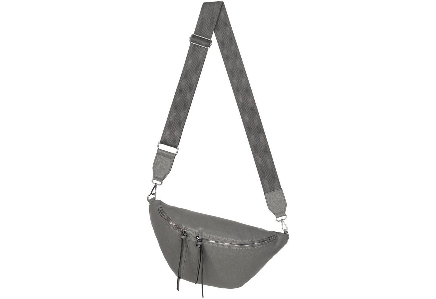 EAAKIE Gürteltasche Bauchtasche XL Umhängetasche Crossbody-Bag Hüfttasche Kunstleder Italy, als Schultertasche, CrossOver, Umhängetasche tragbar von EAAKIE