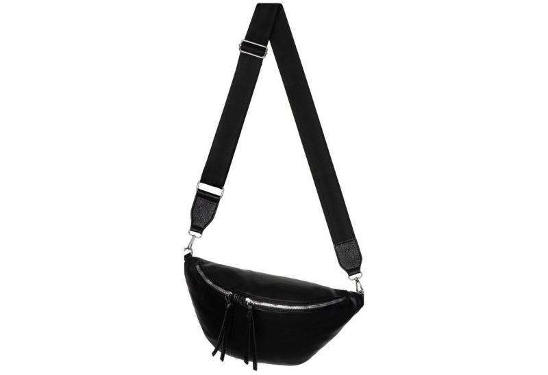 EAAKIE Gürteltasche Bauchtasche XL Umhängetasche Crossbody-Bag Kunstleder Italy-Design, als Schultertasche, CrossOver, Umhängetasche tragbar von EAAKIE