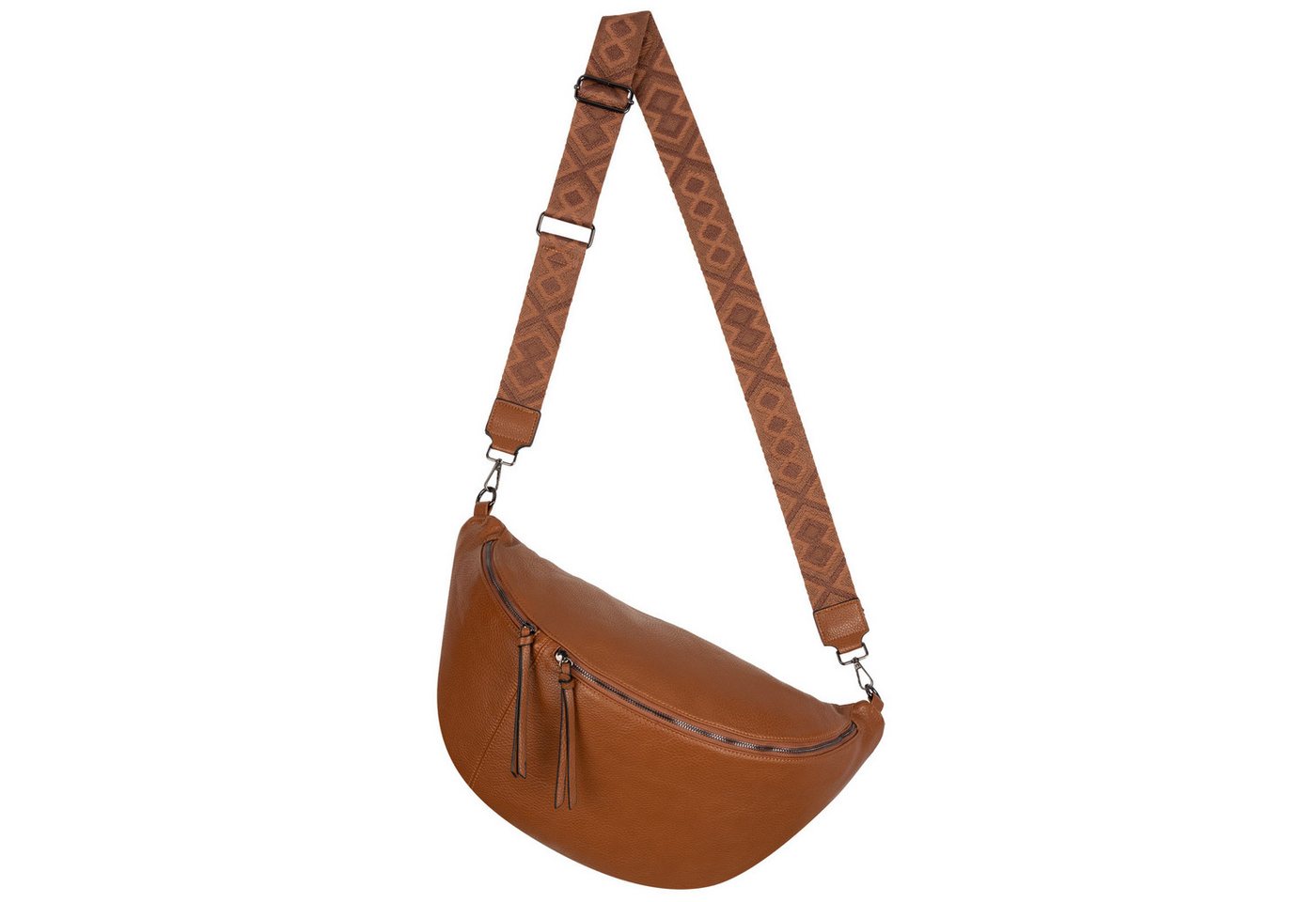 EAAKIE Gürteltasche Bauchtasche XXL Umhängetasche Crossbody-Bag Hüfttasche Kunstleder, als Schultertasche, CrossOver, Umhängetasche tragbar von EAAKIE