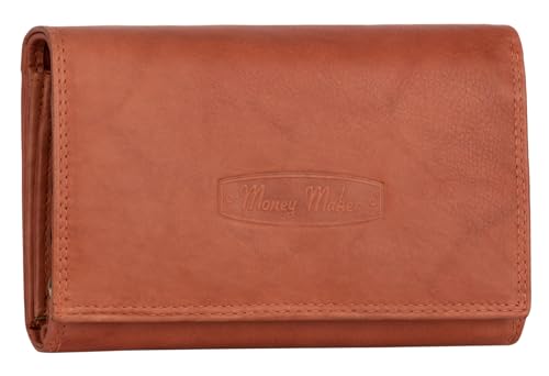 EAAKIE RFID Damen Geldbörse Portemonnaie Geldbeutel Damenbörse Leder 12 Karten (Rust) von EAAKIE