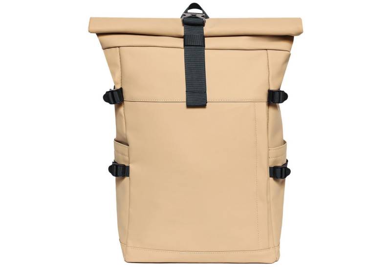 EAAKIE Rucksack RollTop Rucksack Freizeitrucksack Herren Damen Wasserabweisend, spritzwassergeschütztes Polyester und wasserabweisende Reißverschlüsse von EAAKIE