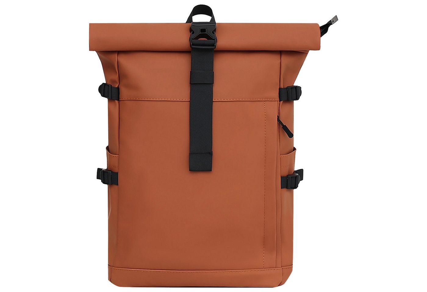 EAAKIE Rucksack RollTop Rucksack Freizeitrucksack Herren Damen Wasserabweisend, spritzwassergeschütztes Polyester und wasserabweisende Reißverschlüsse von EAAKIE