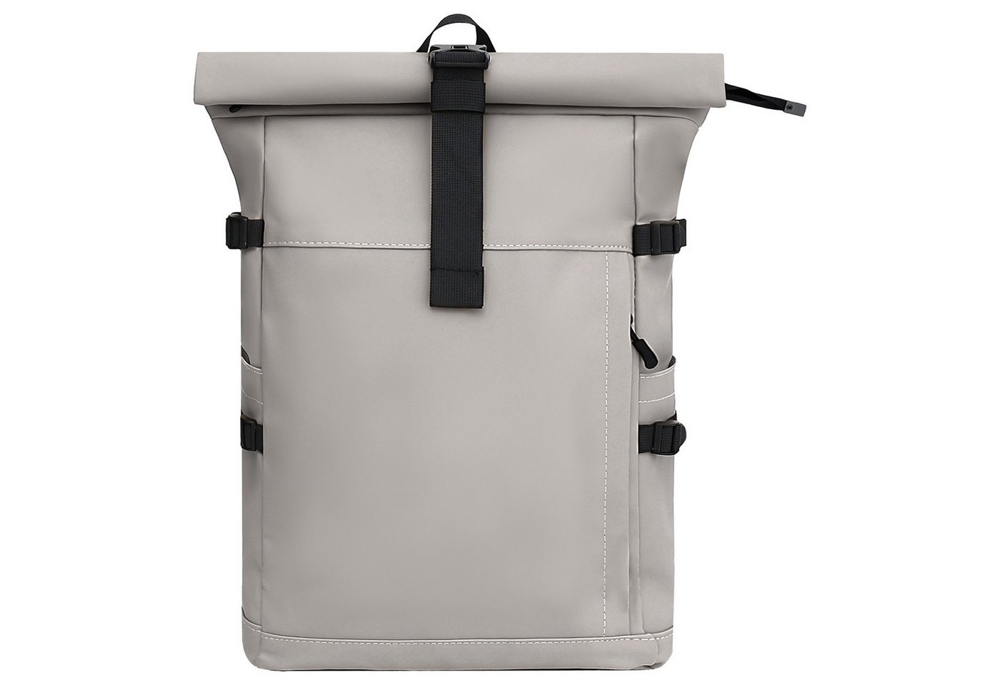 EAAKIE Rucksack RollTop Rucksack Freizeitrucksack Herren Damen Wasserabweisend, spritzwassergeschütztes Polyester und wasserabweisende Reißverschlüsse von EAAKIE