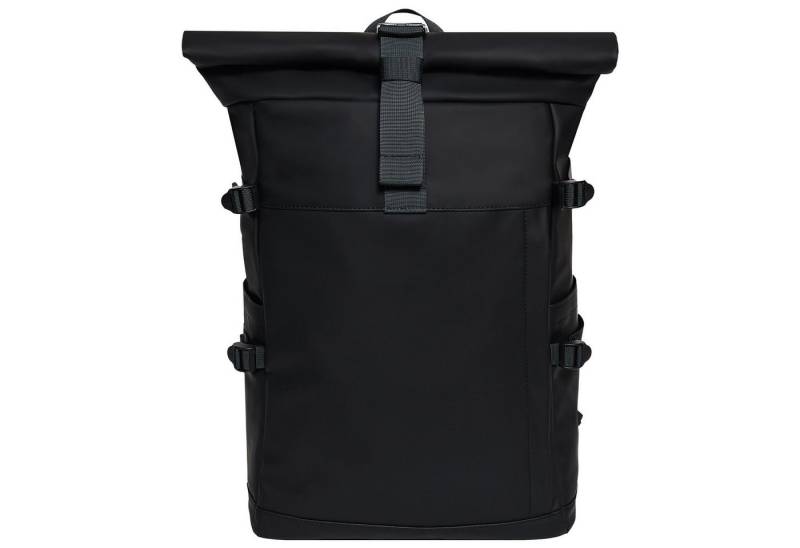 EAAKIE Rucksack RollTop Rucksack Freizeitrucksack Herren Damen Wasserabweisend, spritzwassergeschütztes Polyester und wasserabweisende Reißverschlüsse von EAAKIE