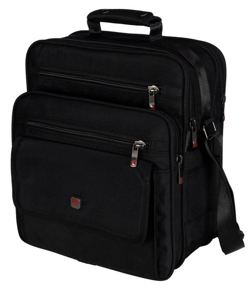 EAAKIE Umhängetasche Arbeitstasche Umhängetasche Flugbegleiter Herrentasche Schwarz XXL von EAAKIE