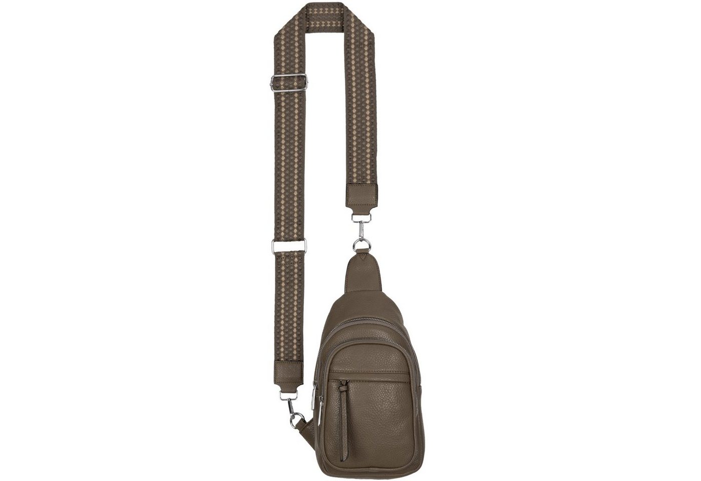 EAAKIE Umhängetasche Brusttasche Umhängetasche Schultertasche Cross Body Bag Kunstleder, als Schultertasche, CrossOver, Umhängetasche tragbar von EAAKIE