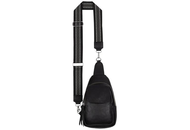 EAAKIE Umhängetasche Brusttasche Umhängetasche Cross Body Sling Bag Herren Kunstleder, als Schultertasche, CrossOver, Umhängetasche tragbar von EAAKIE