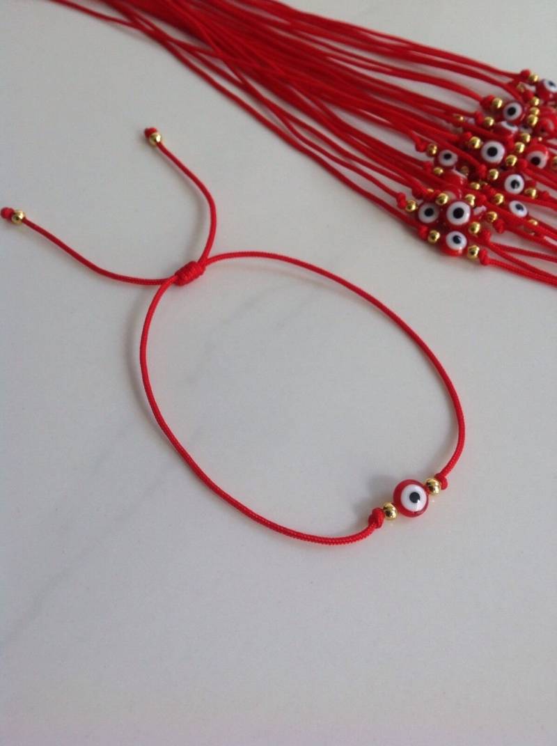 3 Evil Eye Red String Kabbalah Pulsera Gold Gefüllte Perle Glücksbringer Schutz 3 Evil Eye Red String Kabbalah Pulsera Gold Gefüllte Perle Glücksbringer Schutz von EAARTSINC