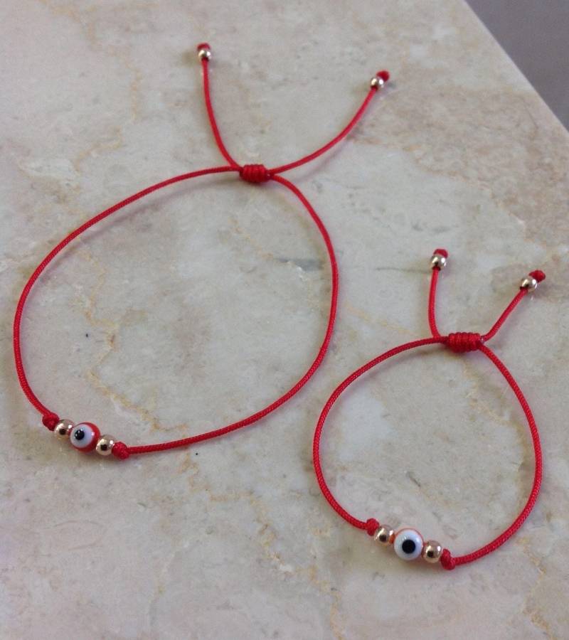 Madre Y Bebé Red Evil Eye String Armband Set Von 2 Amulets Talisman Madre Y Bebé Red Evil Eye String Armband Set Von 2 Amulets Talisman von EAARTSINC