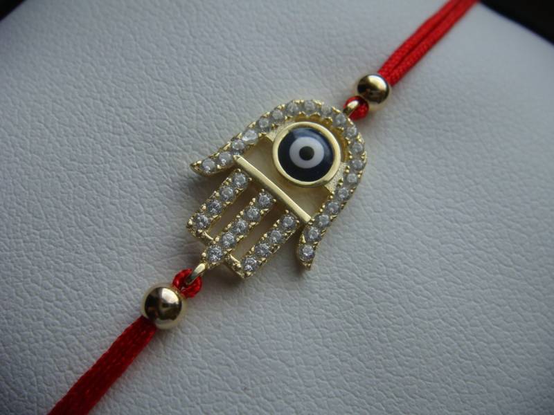 Platta De Ley 925 Kristal Cz Oro Hamsa Mal Ojo Pulsra Rojo Cuerda Kabbalah Lucky Charm Regalo Platta De Ley 925 Kristal Cz Oro Hamsa Mal Ojo Pulsra Rojo Cuerda Kabbalah Lucky Charm Regalo von EAARTSINC