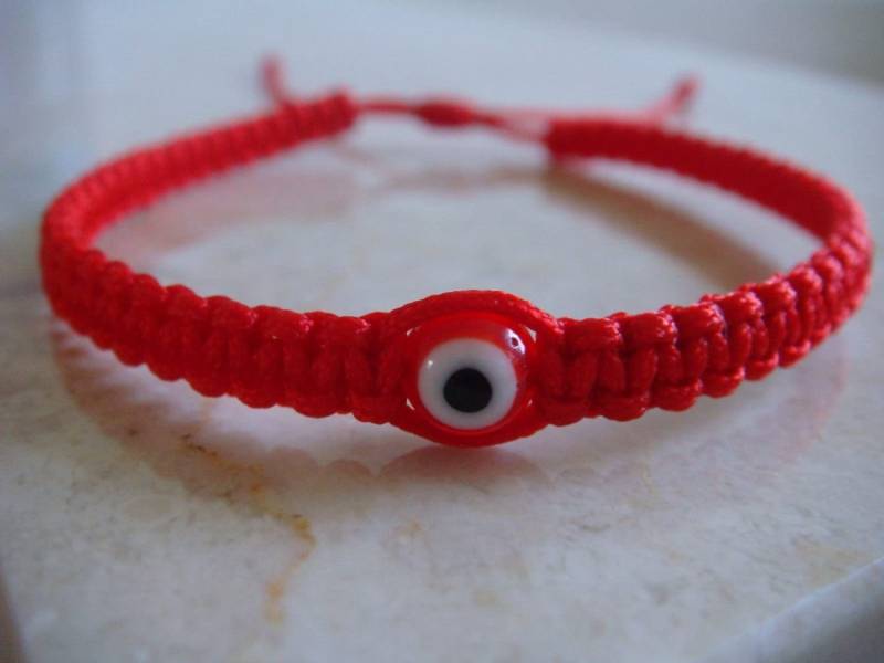 Rote Schnur Armband Kabbala Evil Eye Schmuck Kleine Rote von EAARTSINC