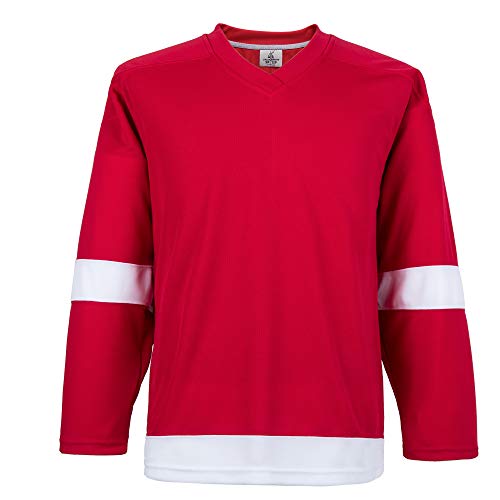 Ealer H900 Serie Eishockey-Trikot für Herren und Jungen - Rot - Groß von EALER