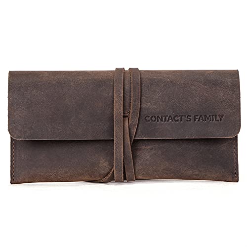 EALLEN Pencil Wrap,Pencil Wrap Roll Up Leder-Stifttasche, Seil gebündelt, Malerei, quadratisch, Wasser-Bleistifttasche von EALLEN