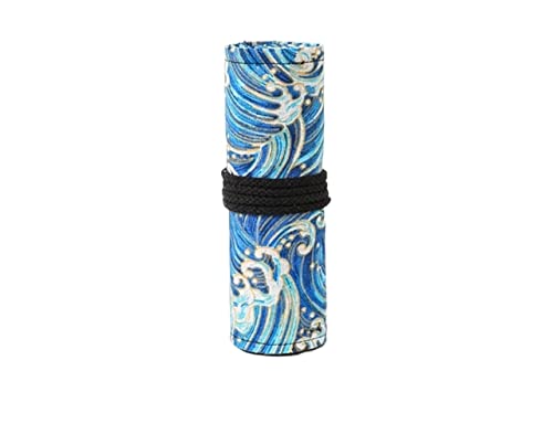 Pencil Wrap,Pencil Wrap Roll Up Federmäppchen aus Segeltuch, Schulbedarf, Kunststiftbeutel, Tasche for Studenten, Stiftverpackung, Rolle, Make-up, Kosmetikpinsel, Stiftaufbewahrung, Schreibwaren ( Col von EALLEN