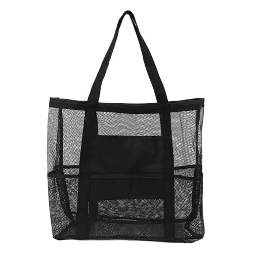 Strandtasche Große Badetasche Mit Reißverschluss Leichte Mesh Beach Bag Für Einkauf Reisen Camping Strand Und Pool von EALRIDV