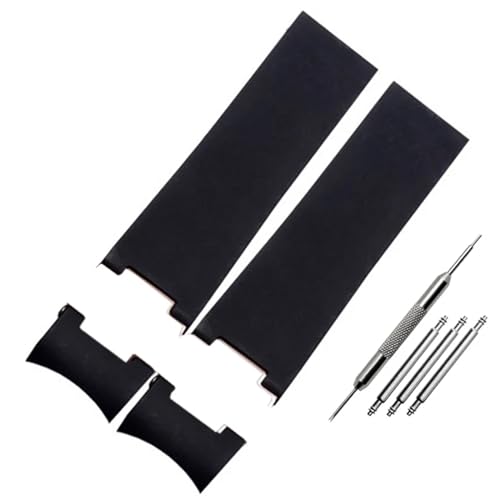 EAMOM 22x20mm DIVER und MARINE Wasserdichtes Silikon-Gummi-Armband-Armbanduhrenarmband-Gürtel für Ulysse Nardin Man-Armbandwerkzeuge(Black-A) von EAMOM