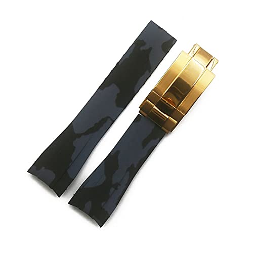 EAMOM Gummi-Armband für Herren, Camouflage, Uhrenzubehör für Wassergeist, GMT, wasserdichtes Silikonband, weiblich, 20 mm, Herren-Uhrenband, 20 mm, Achat von EAMOM