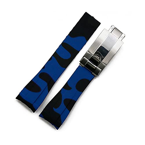 EAMOM Gummi-Armband für Herren, Camouflage, Uhrenzubehör für Wassergeist, GMT, wasserdichtes Silikonband, weiblich, 20 mm, Herren-Uhrenband, 20 mm, Achat von EAMOM