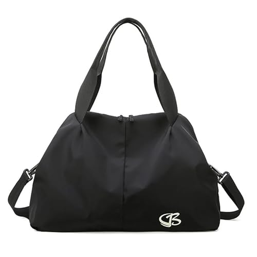 EAMOM Sporttasche für Fitness, Reisen, Schultertasche, Crossbody-Training, Schultasche, für Männer und Frauen, Handgepäcktasche, Schwarz , Einheitsgröße von EAMOM