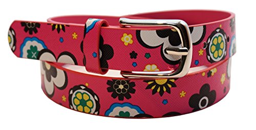 EANAGO Kindergürtel 'Blumenmädchen' für Mädchen (Kindergarten- und Grundschulkinder mit Hüftumfang 57-72 cm), pink von EANAGO