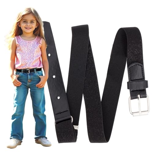 EANAGO Elastischer Stretch-Gürtel >PRINZESSIN ANASTASIA< für Kinder - glitzernder Kindergürtel - moderner Glitzergürtel für Mädchen von ca. 3-15 Jahren – children´s belt von EANAGO