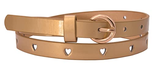 EANAGO Gürtel >SCHATZINSEL< für Kinder - golden schimmernder Kindergürtel für Mädchen von ca. 6-15 Jahren - children´s belt von EANAGO