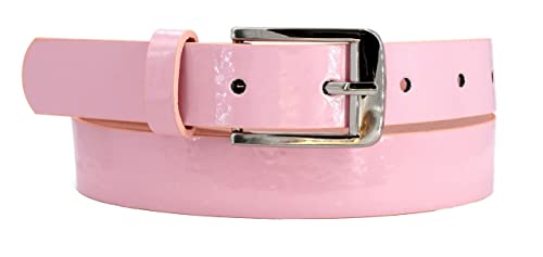 EANAGO veganer Gürtel für Kinder - rosa schimmernder Kindergürtel - moderner Gürtel für Mädchen von ca. 6-15 Jahren – children´s belt von EANAGO