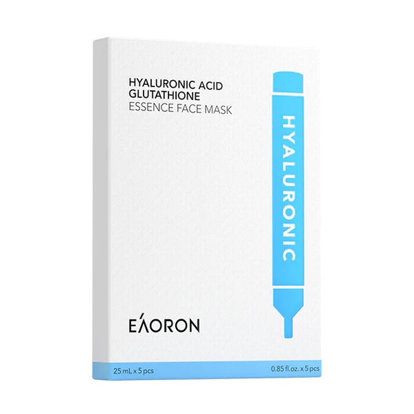 EAORON - Hyaluronic Acid Glutathione Essence Face Mask - 5pcs (New Version of Hyaluronic Acid Collagen Hydrating Face Mask ) von EAORON