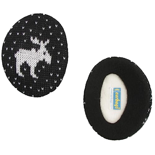 Earbags Ohrenwärmer Fashion, Elch schwarz, L von Earbags
